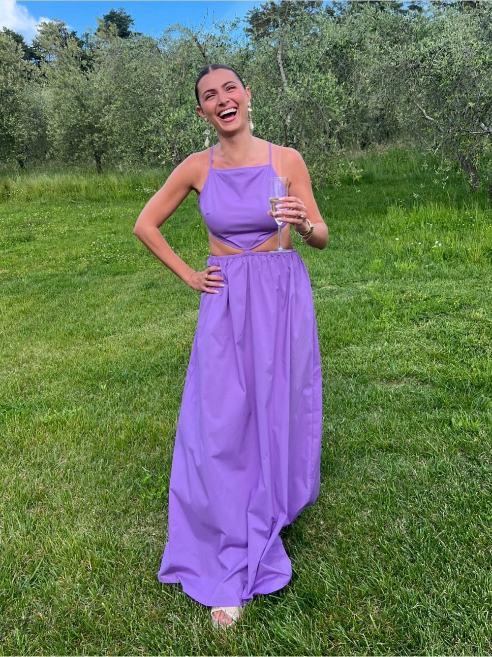 💜 STAUD Myla Maxi Dress size M